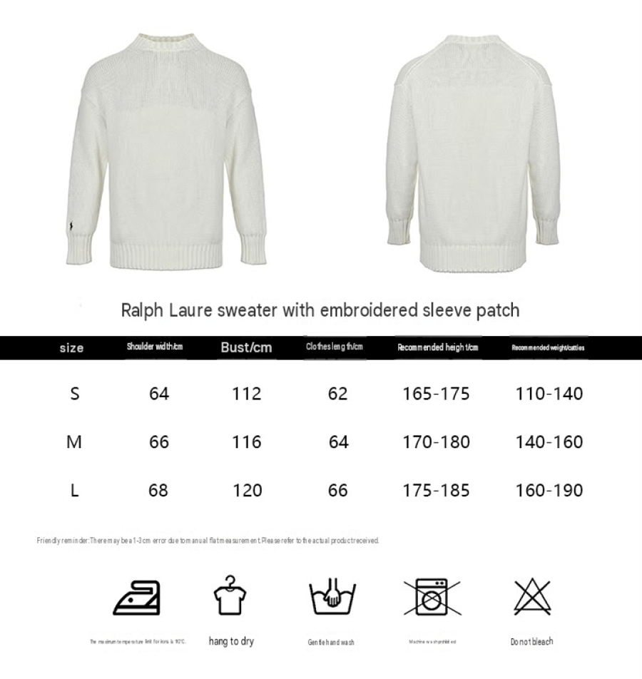 Polo Ralph Lauren Textured Knit Mock-Neck Sweater Cream White