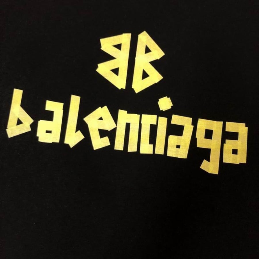 BALENCIAGA Printed cotton-jersey T-shirt