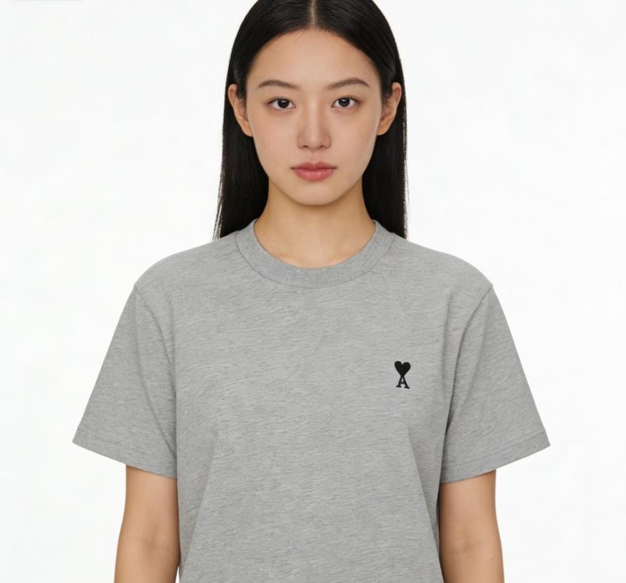 ‏AMI Paris Heart Logo T-Shirt