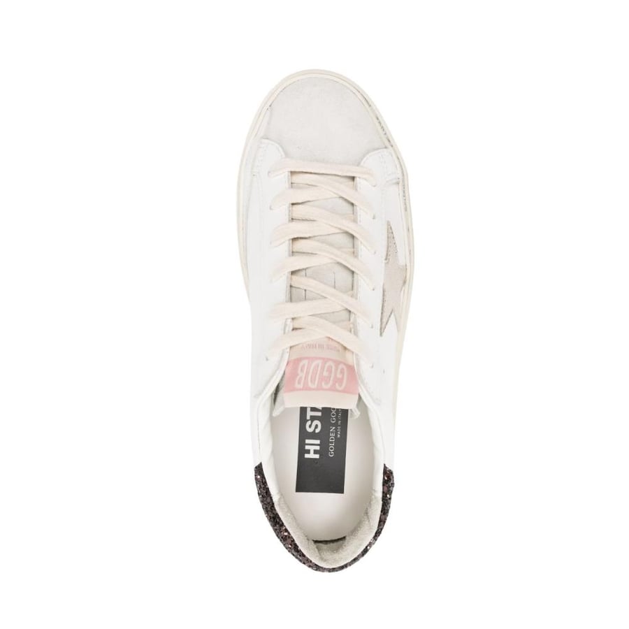 Golden Goose Hi Star Leather Sneakers