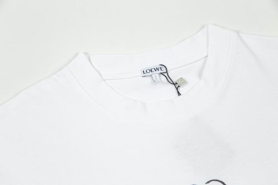 Loewe Logo Embroidered Crewneck T-Shirt