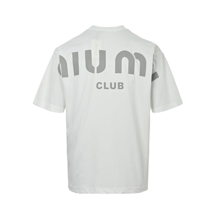 Miu Miu Club Cotton T-Shirt Black
