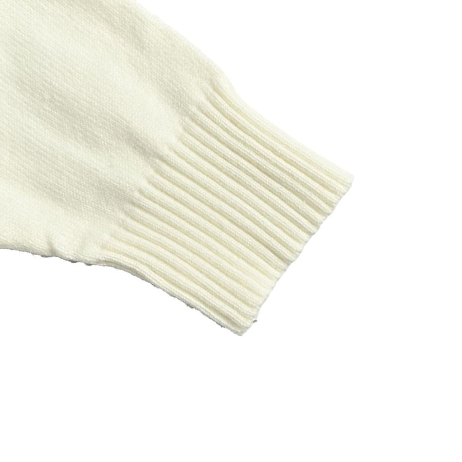 Ami Paris off-white wool crewneck sweater