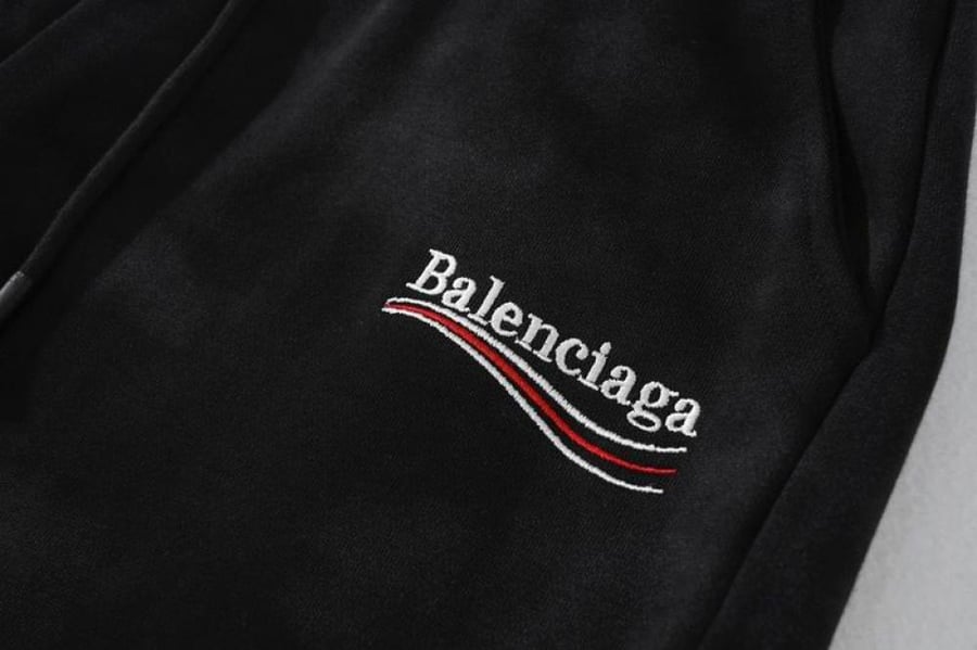 Balenciaga logo track shorts