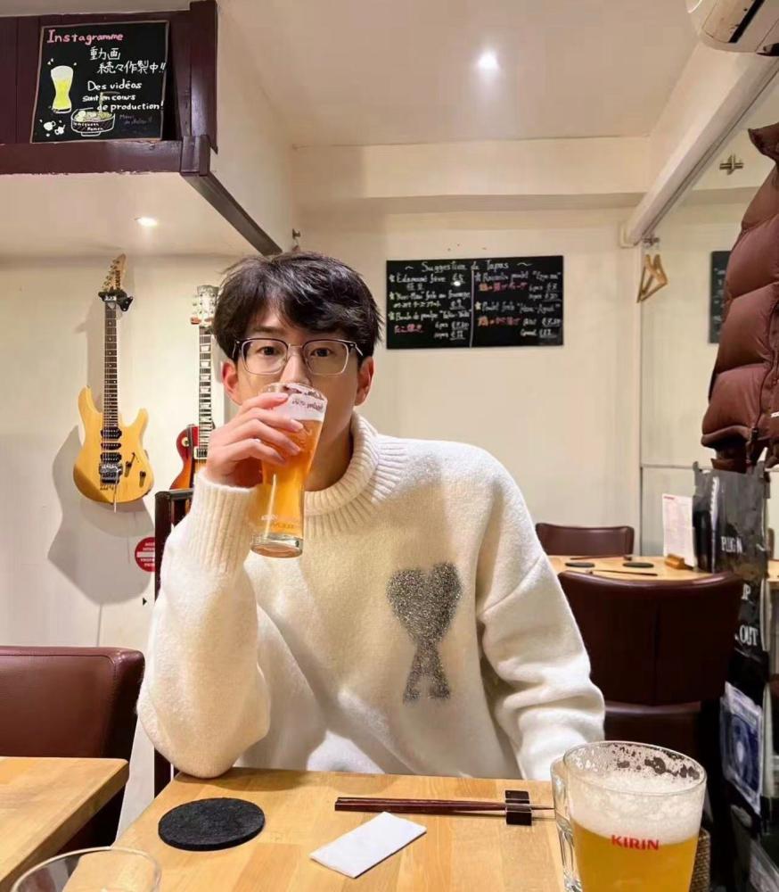 Ami Paris off-white wool crewneck sweater