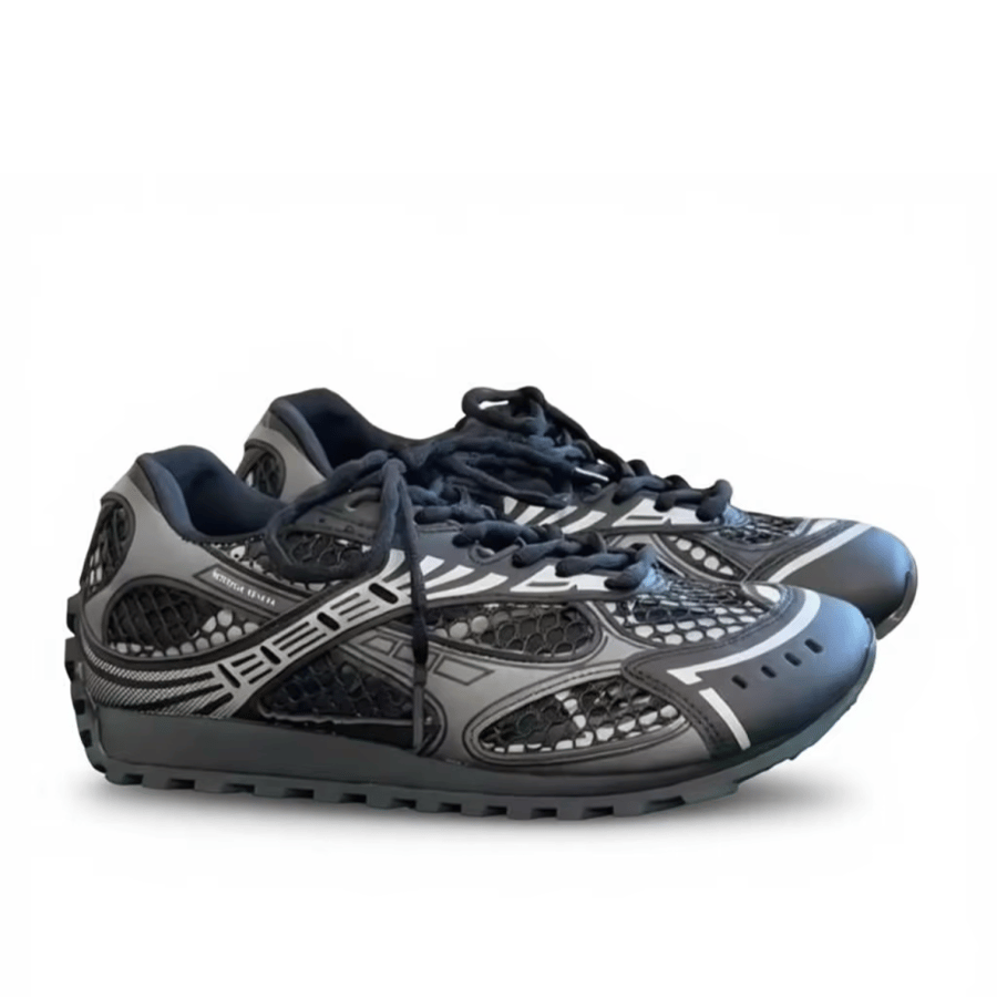 Bottega Veneta Orbit Sneakers Black Grey