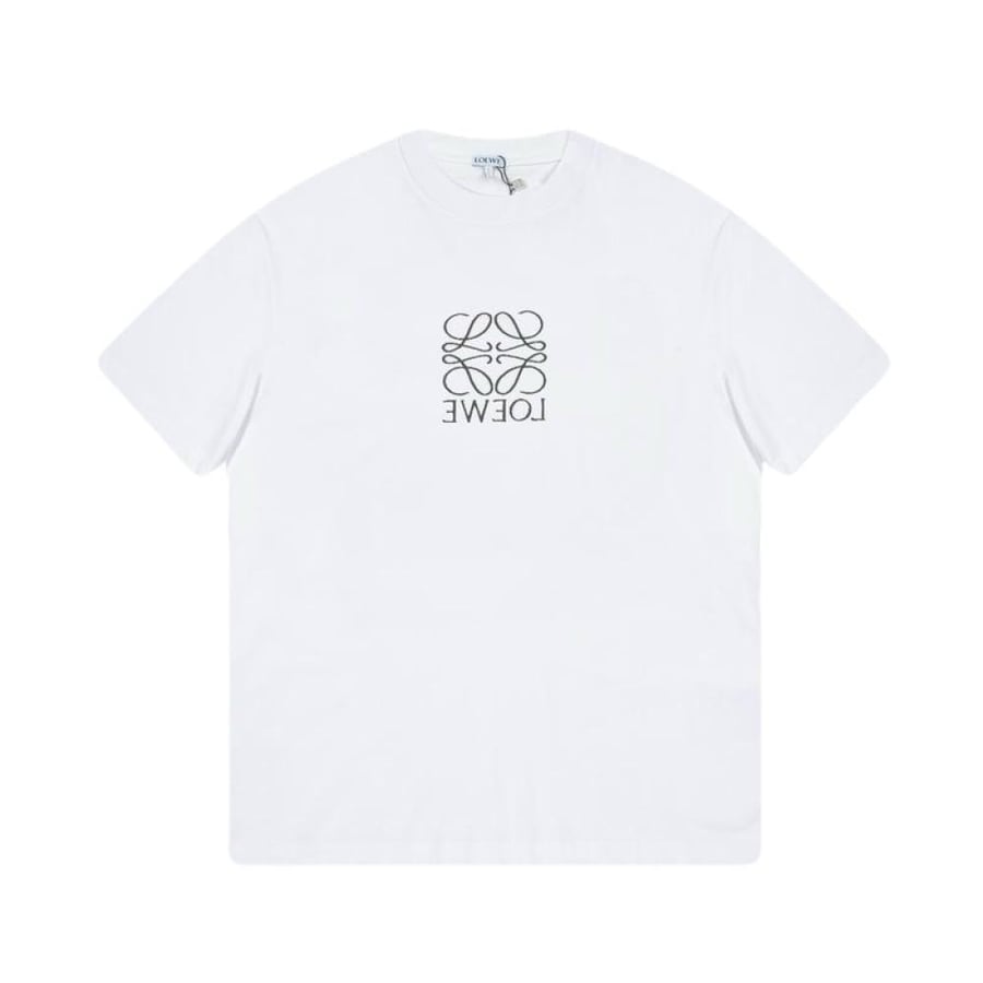 Loewe Logo Embroidered Crewneck T-Shirt