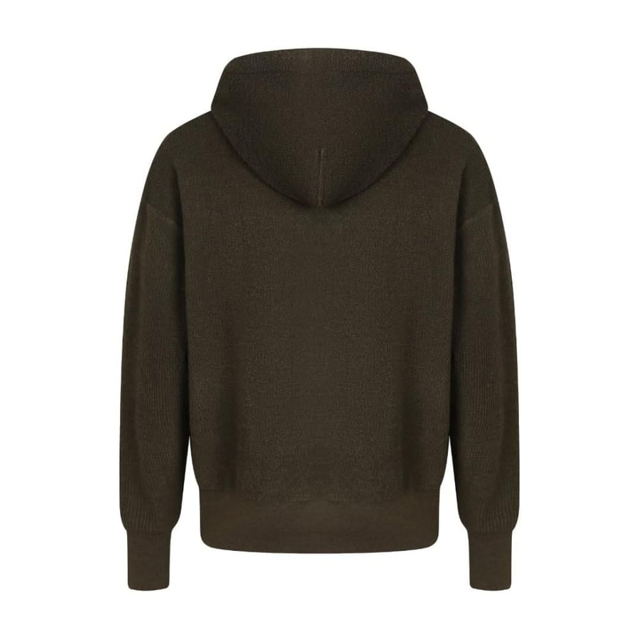 Loewe Anagram Zip-Up Hoodie Dark Khaki Green