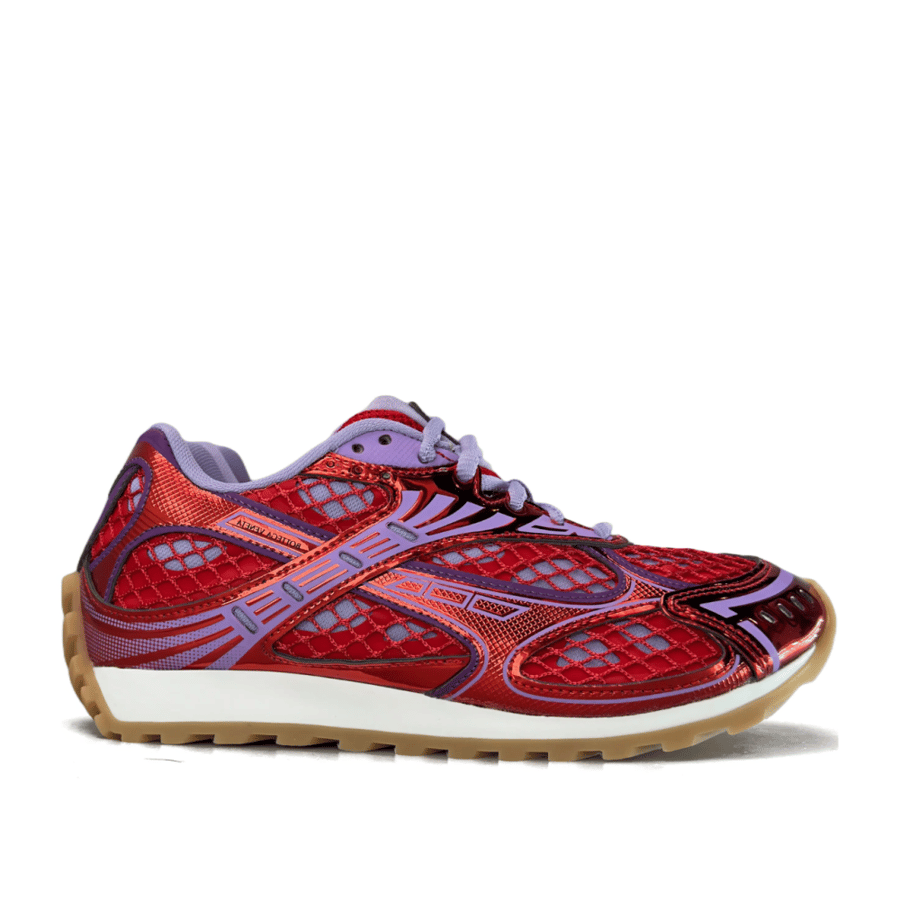 Bottega Veneta Orbit Sneakers Metallic Red Wisteria