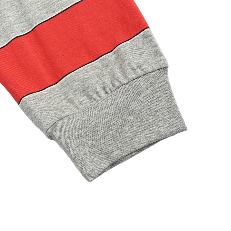 Miu Miu Striped Jersey Polo Shirt Blue / Grey
