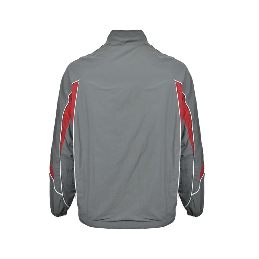 Supreme Contrast Piping Track Jacket Grey and Red
