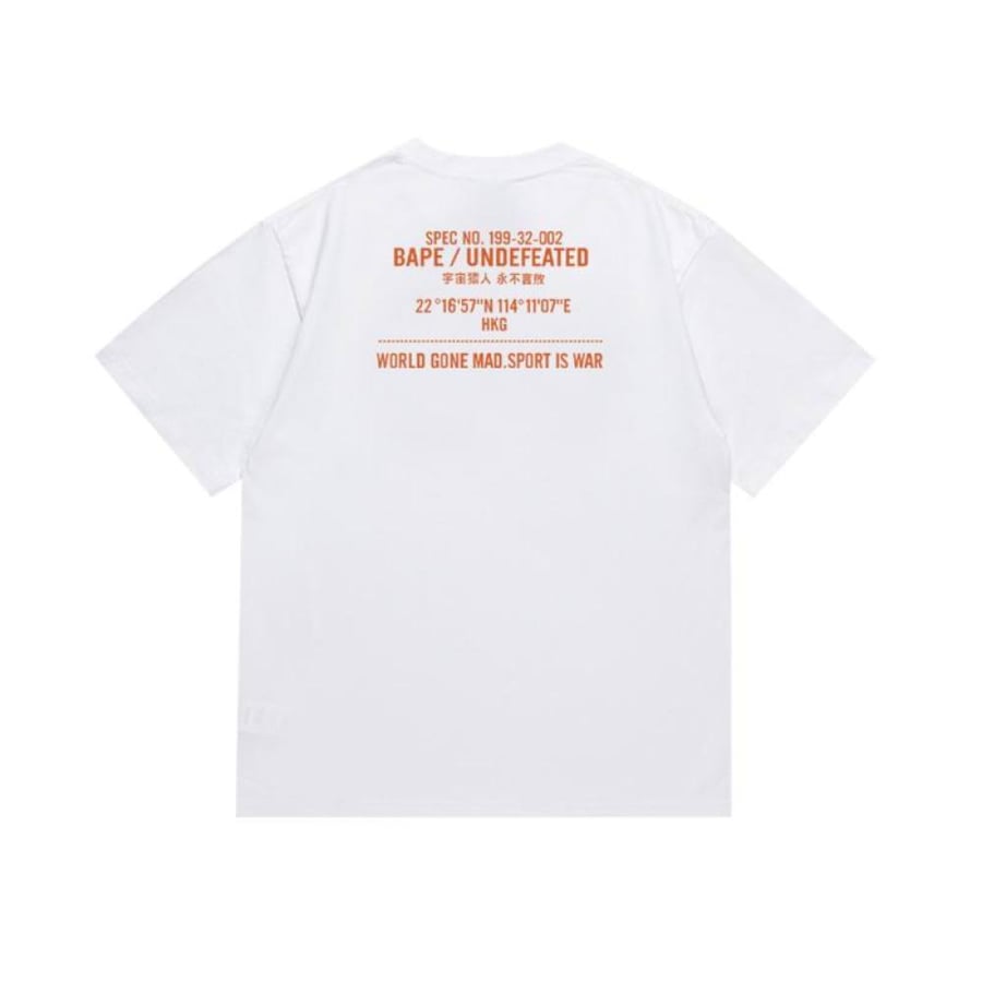 BAPE x Undefeated Sport Is War Ape Head Tee