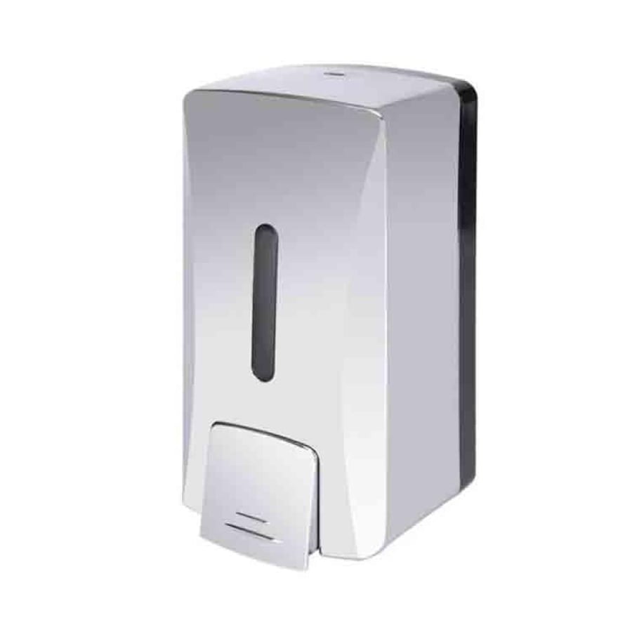RAFÄEL Silver Wall Mounted Soap Dispenser - 1000ml Capacity (Made in Germany)
