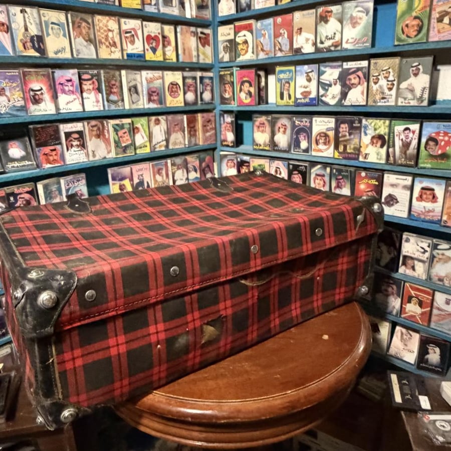 شنطة سفر كلاسيكية كاروهات كبيرة Vintage