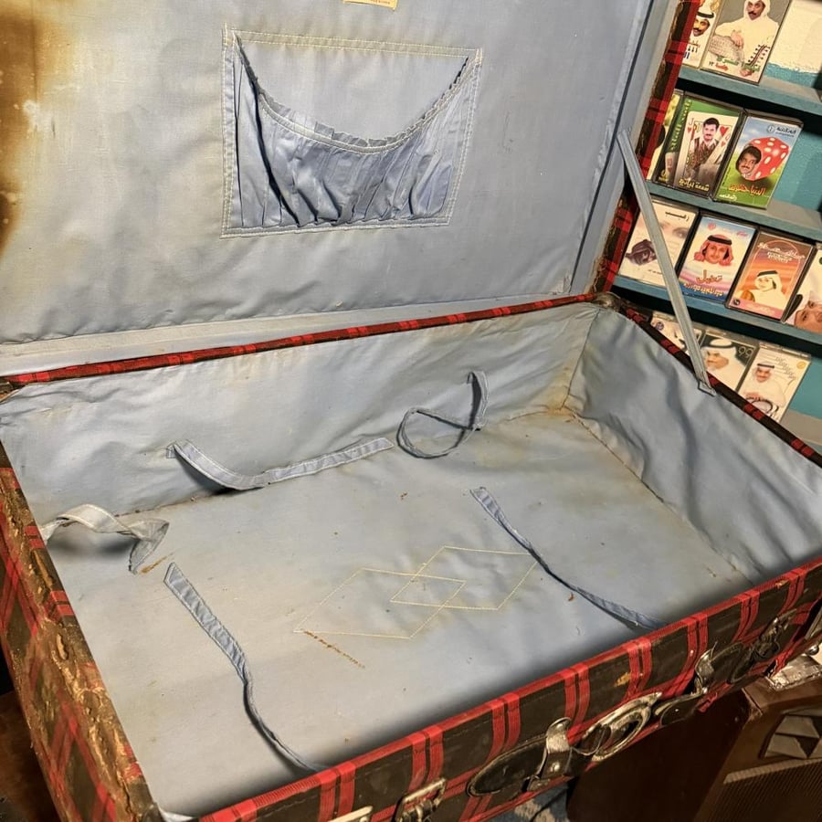 شنطة سفر كلاسيكية كاروهات كبيرة Vintage