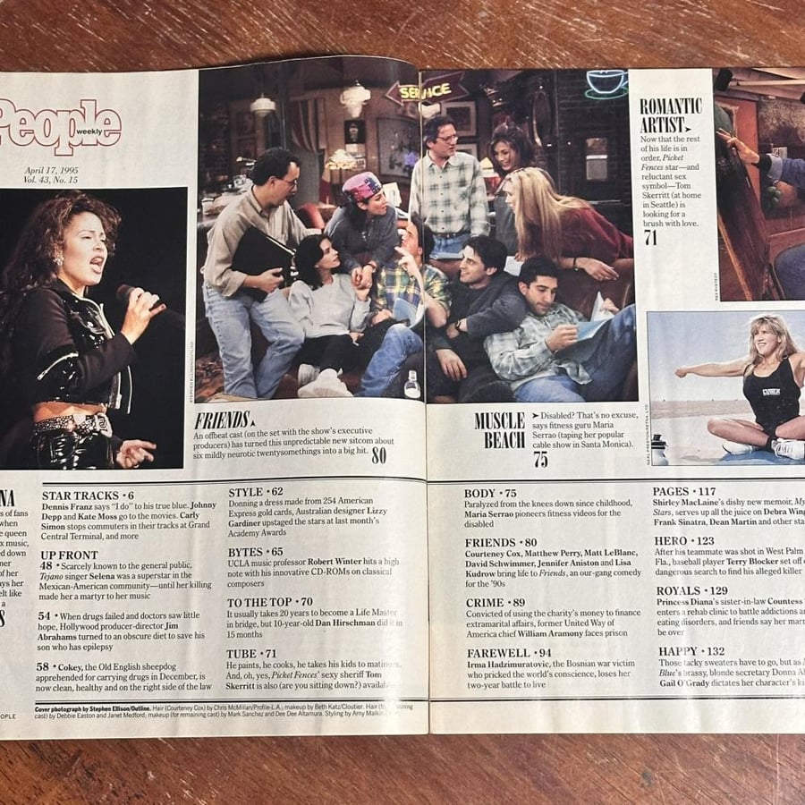 مجلة  عدد 17 أبريل 1995 - People Weekly – All About Friends