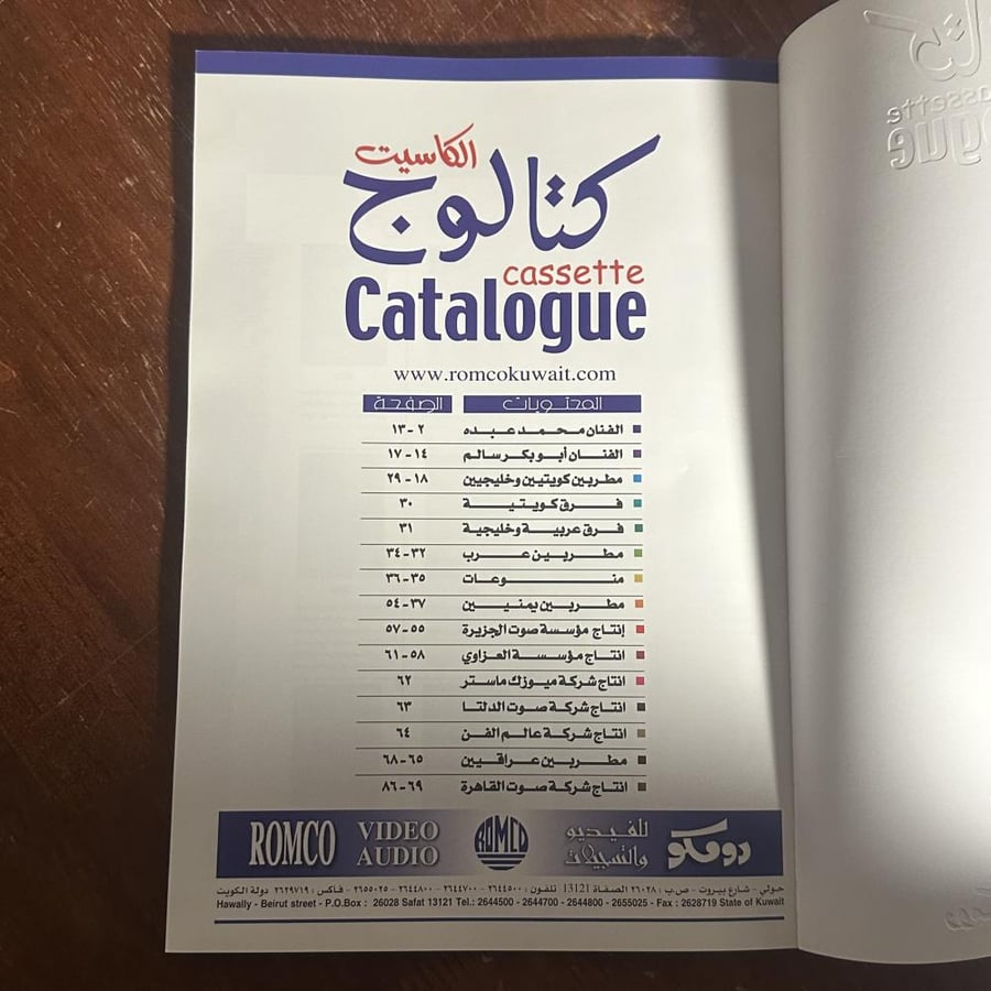 أرشيف النغم: اصدارات شركة رومكو للفيديو والتسجيلات