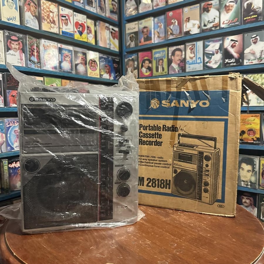 مسجل كاسيت وراديو SANYO M.2818H أصلي كلاسيكي نادر