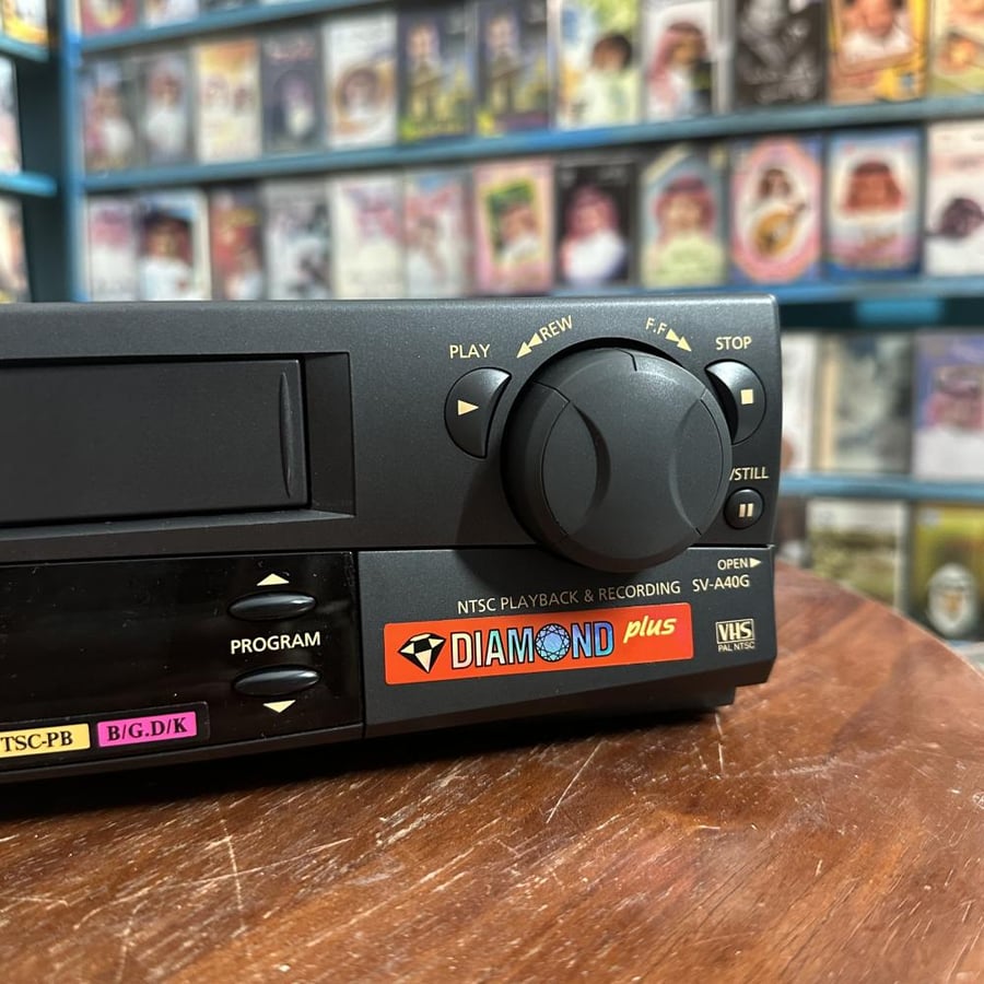 جهاز فيديو vcr - vhs سامسونج صناعة كورية مخزن بالكرتون