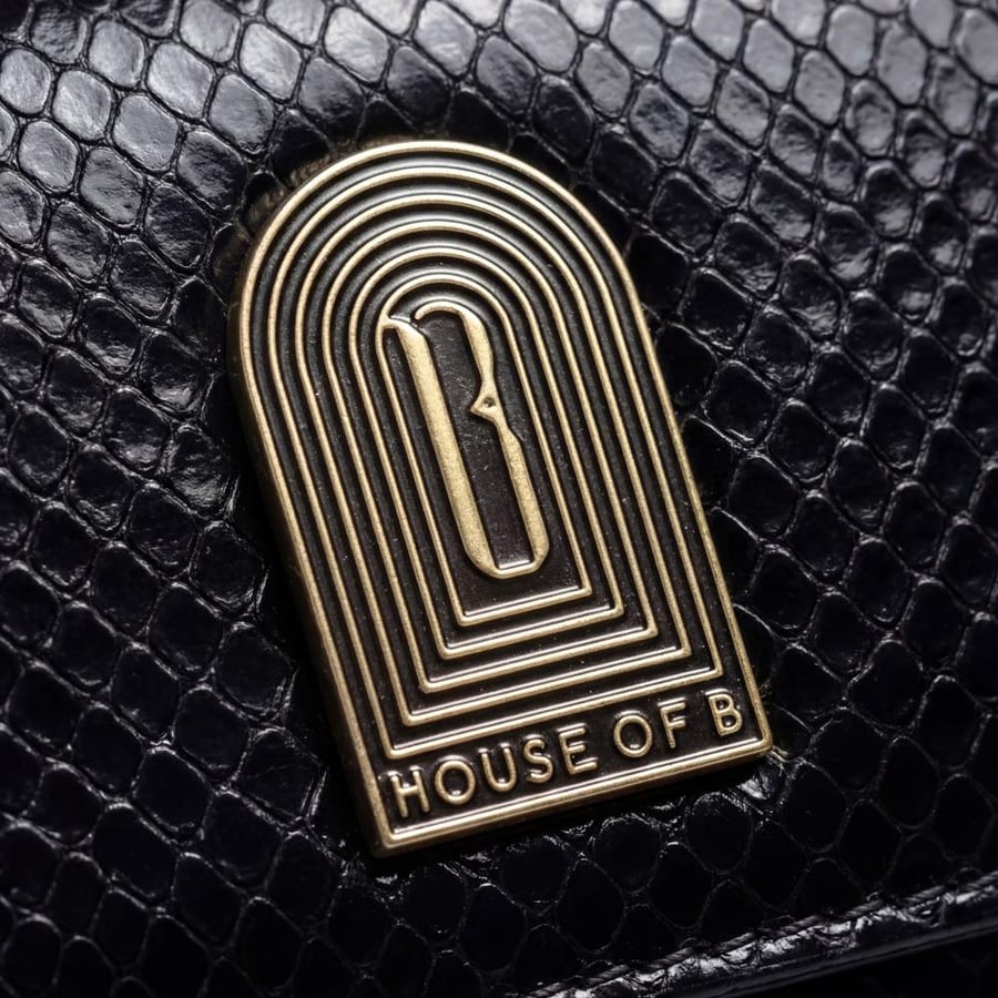 ORLA VENOM IN PYTHON-EMBOSSED LEATHER