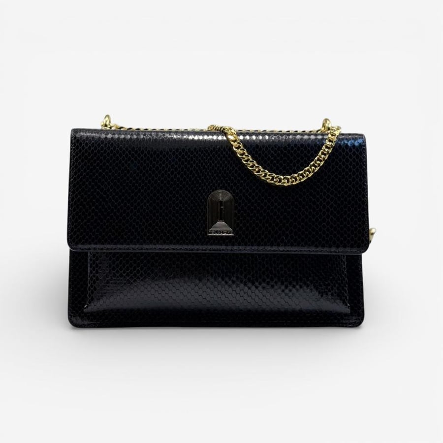 ORLA VENOM IN PYTHON-EMBOSSED LEATHER
