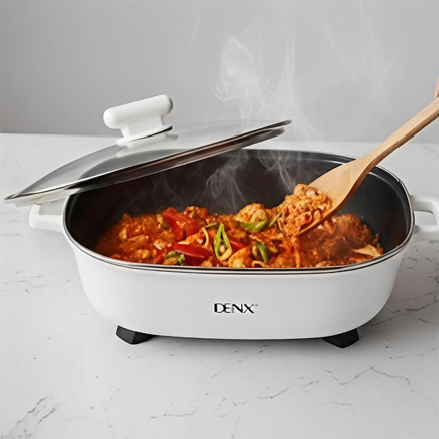 قدر DENX DX3905 الكهربائي 6 لتر 1600W متعدد الوظائف   3
