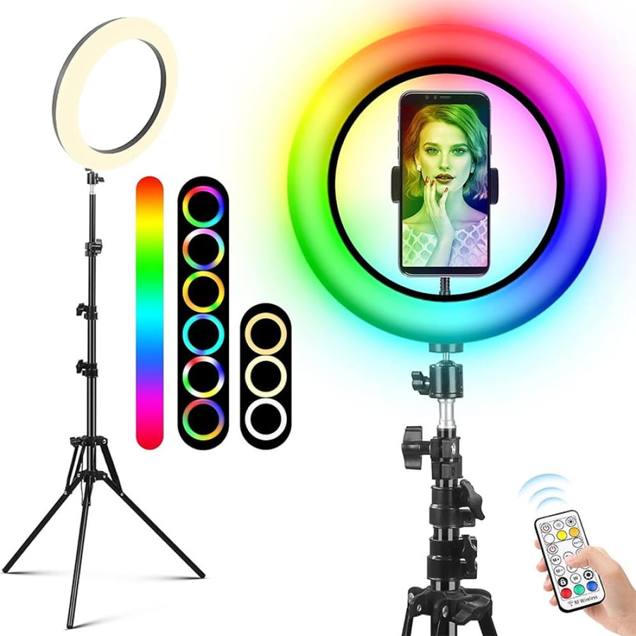 مصباح RGB LED احترافي 3D-30 للبث المباشر