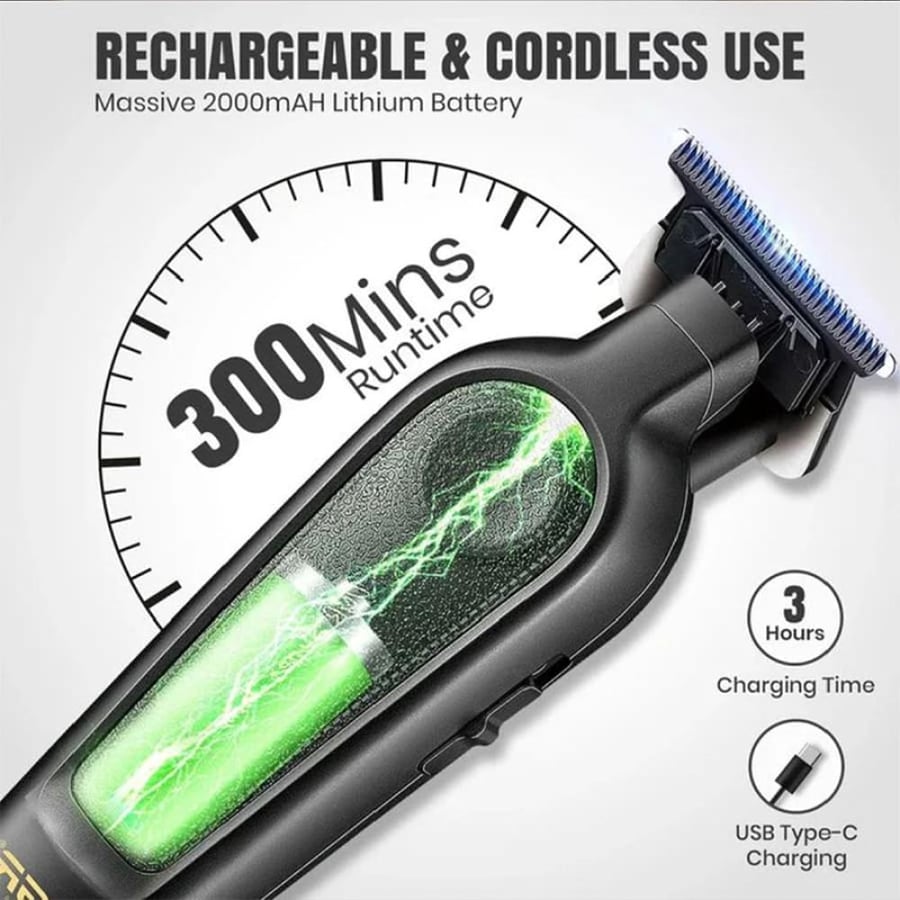 ماكينة حلاقة VGR V-995 احترافية بطارية 300 دقيقة وشفرات ستانلس 9