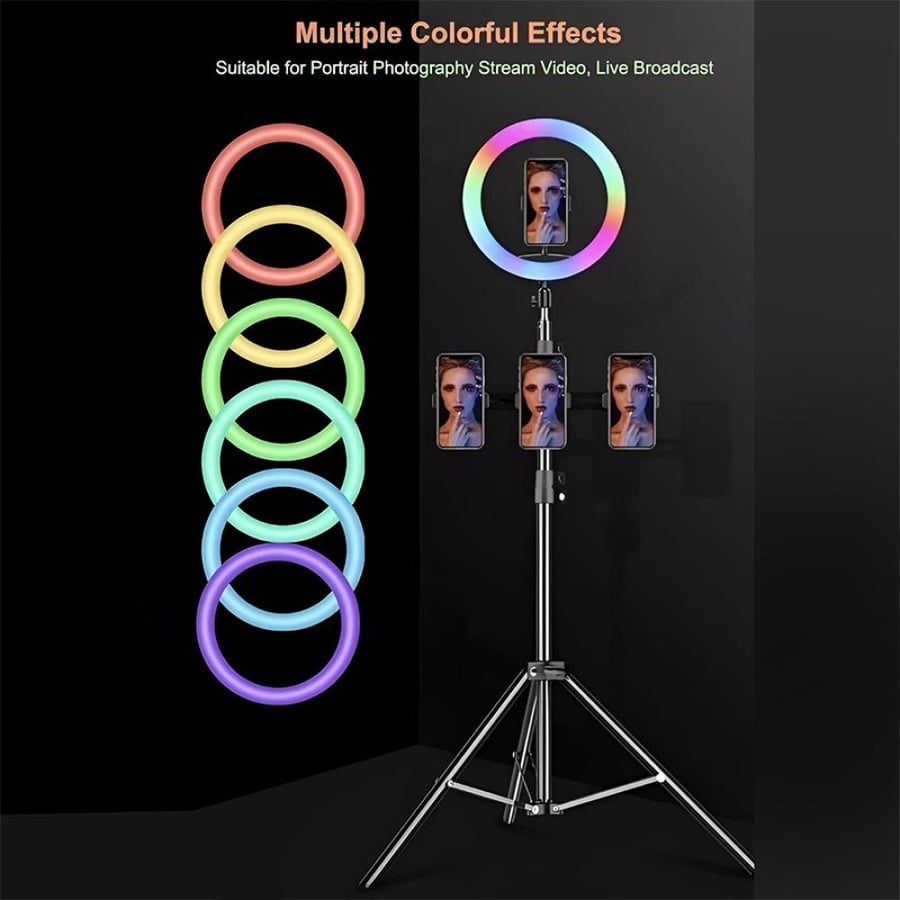 مصباح RGB LED احترافي 3D-30 للبث المباشر  2
