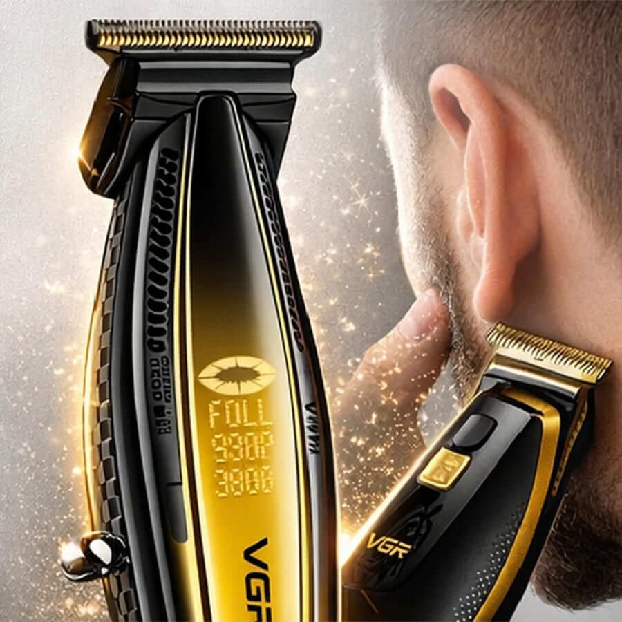 ماكينة حلاقة VGR V-992 بمحرك 9000 دورة وشفرات DLC وسيراميك  4