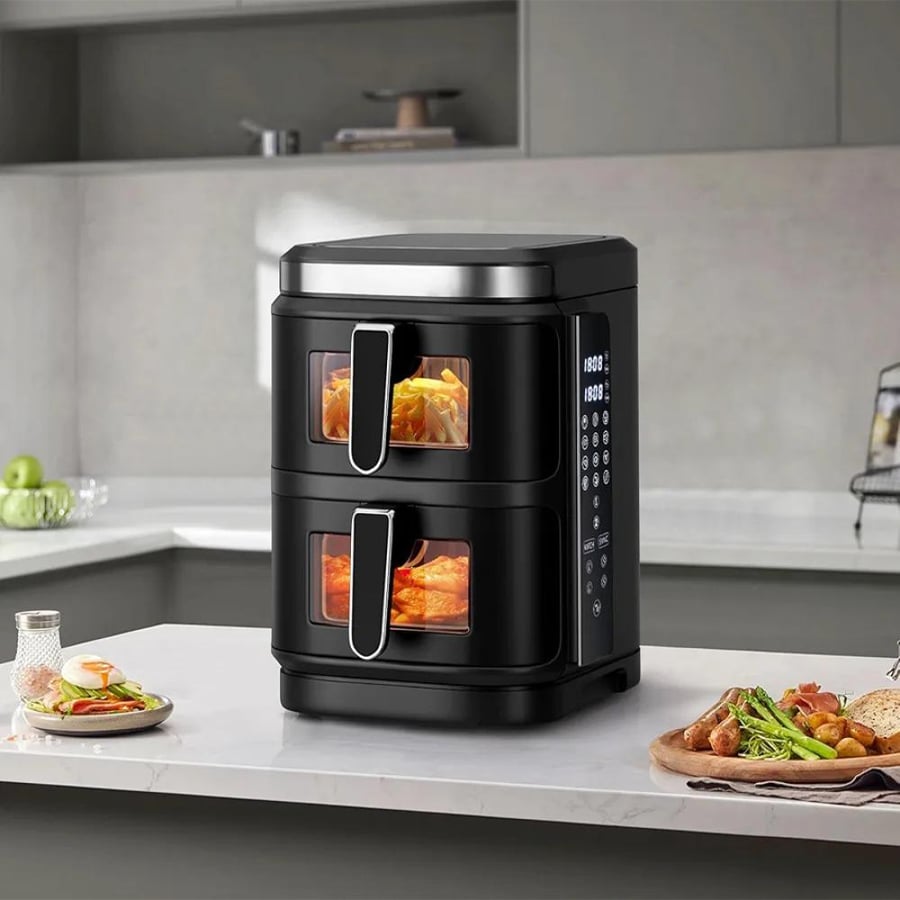 مقلاة هوائية DENX DX4001 بسلة مزدوجة 11 لتر 2800 واط 1