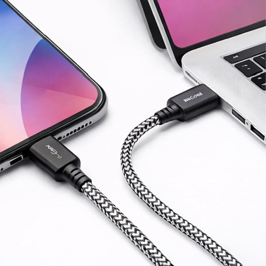 كابل شحن سريع Type-C إلى Type-C بقوة 60W ومقاوم للقطع لشحن اللابتوب  2
