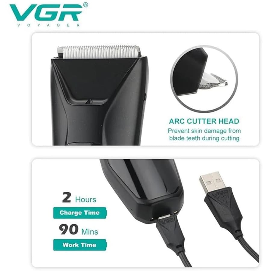 ماكينة تشذيب الجسم VGR V-938 احترافية مقاومة للماء IPX7   7