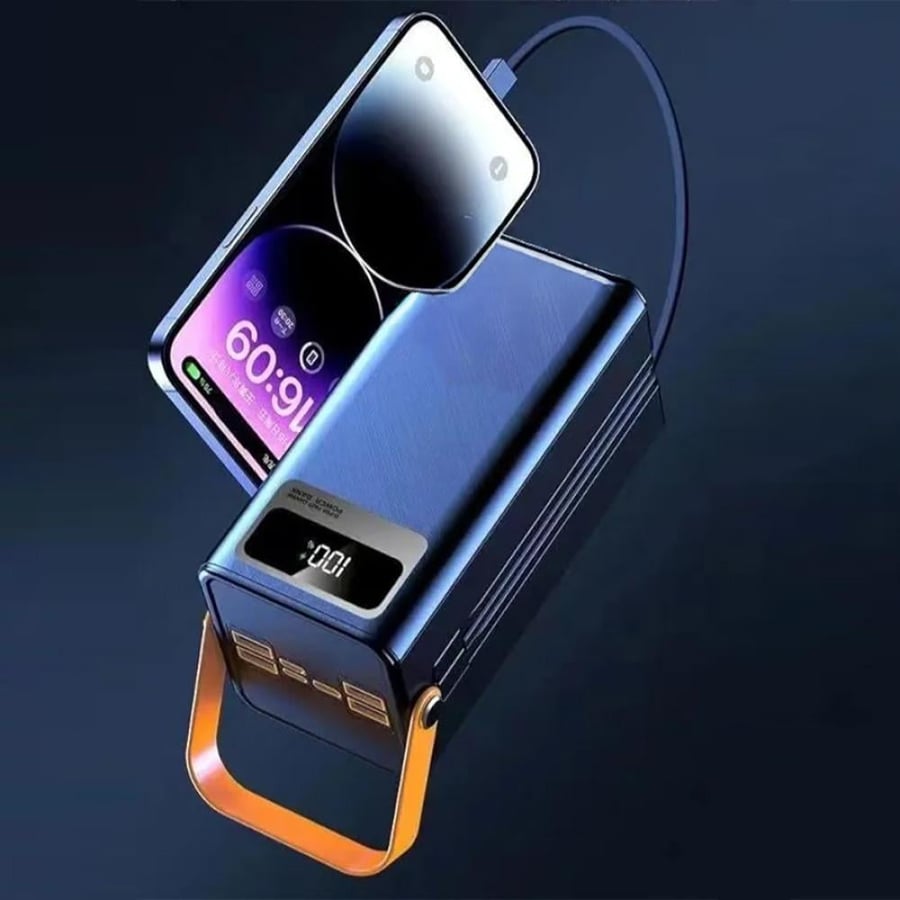 باور بانك DENX DX437 شمسي 60000mAh مع مصباح LED وحماية ذكية  7
