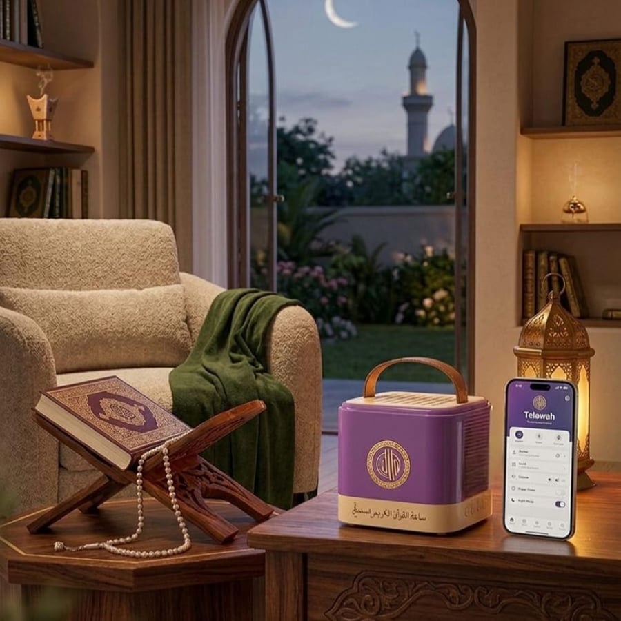 سماعة القرآن الكريم SQ-805 مع ريموت 16 قارئ و18 ترجمة صوتية وتفسير  7