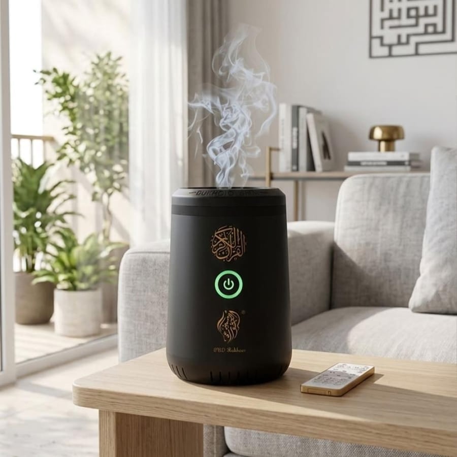 مبخرة بخور SQ505 مع مكبر صوت القرآن الكريم كامل 18 قارئ بلوتوث   1