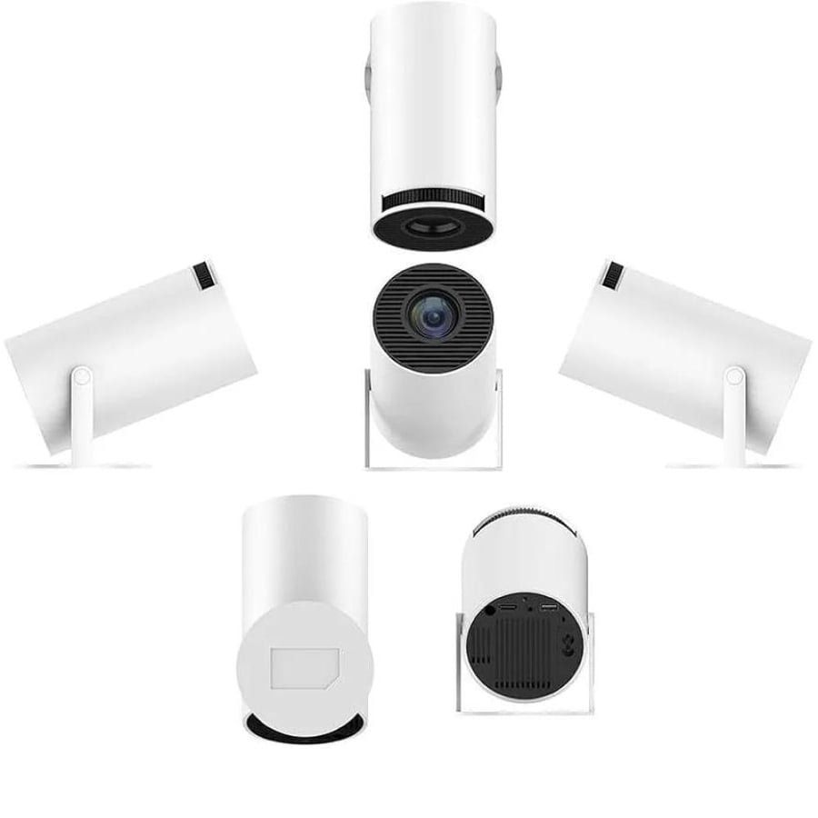 جهاز عرض DENX DX2591 الذكي بدقة FHD مع إضاءة LED وتقنية Keystone الرقمية، والاتصال بالبلوتوث و Wi-Fi