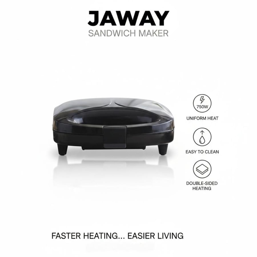 صانع الساندوتشات JAWAY JAW-501 بقوة 750 واط وتسخين مزدوج  2