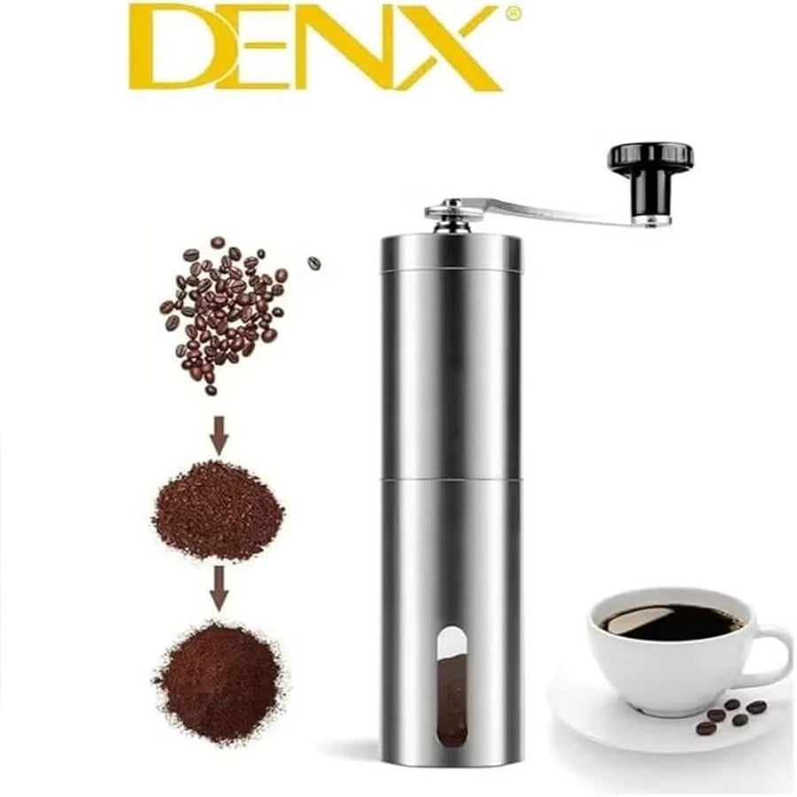 مطحنة قهوة يدوية DENX DX2016 ستانلس ستيل 40 جرام طحن دقيق 3
