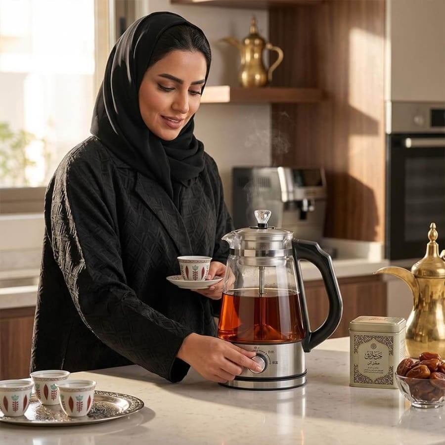 غلاية كهربائية Ruay RA32 زجاج 1 لتر غلي سريع وحفظ حرارة  3