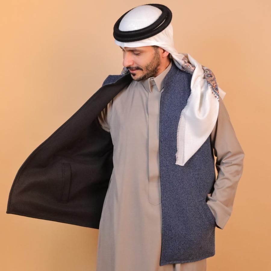 سديري دبل فيس ( اسود + كحلي مونس)
