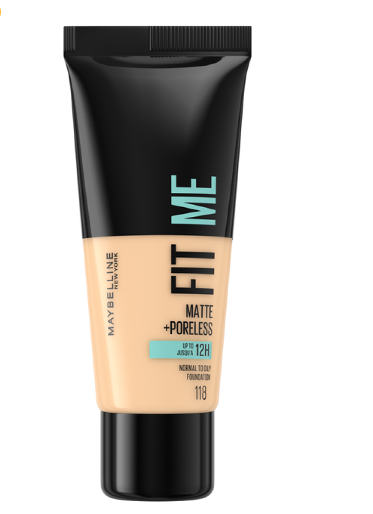 مايبيلين نيويورك كريم أساس Fit Me مطفي 118 - 30 مل