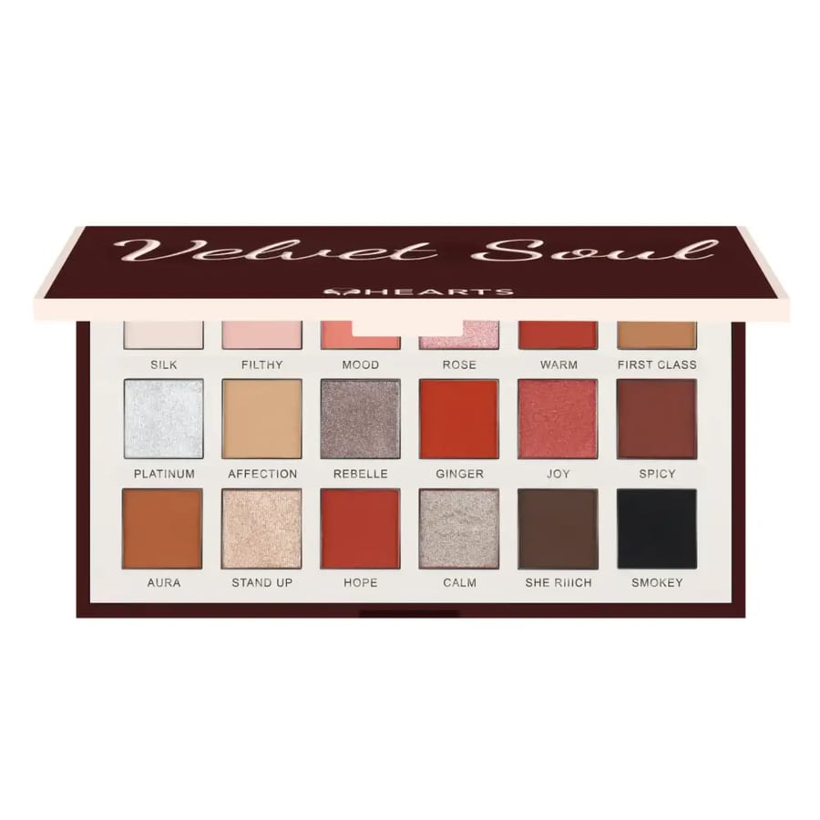 Hearts Velvet Soul Eyeshadow Palette - 18 Shades