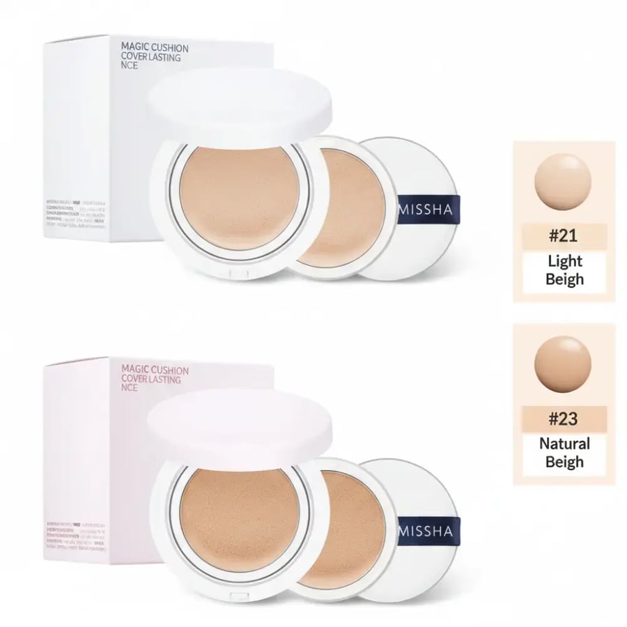 ميشا كريم أساس ماجيك كوشن كفر لاستينج SPF50+ رقم 23 - 15 جم