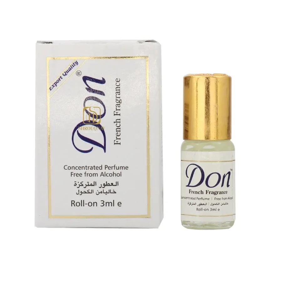 عطر دون رول اون برفيوم خالي من الكحول - 3 مل حجم ميني