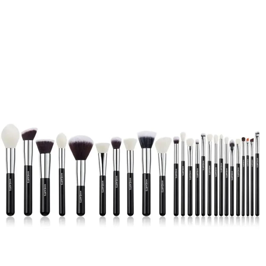 Hearts Professional Makeup Brush Set - 25 Brushes