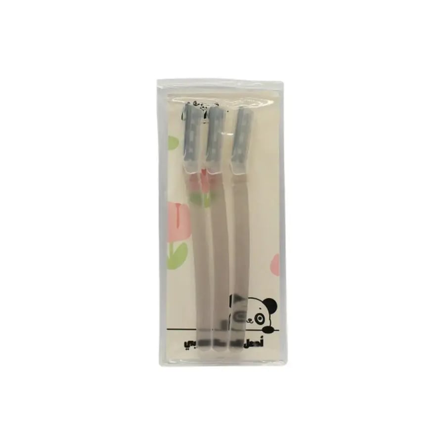 Geometric Precision 3-Piece Eyebrow Trimming Set - Model 4410