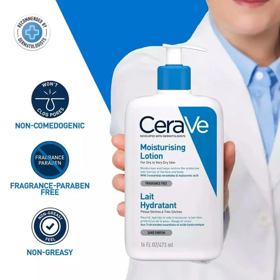 CeraVe Daily Moisturizing Lotion for Dry to Normal Skin Fragrance Free