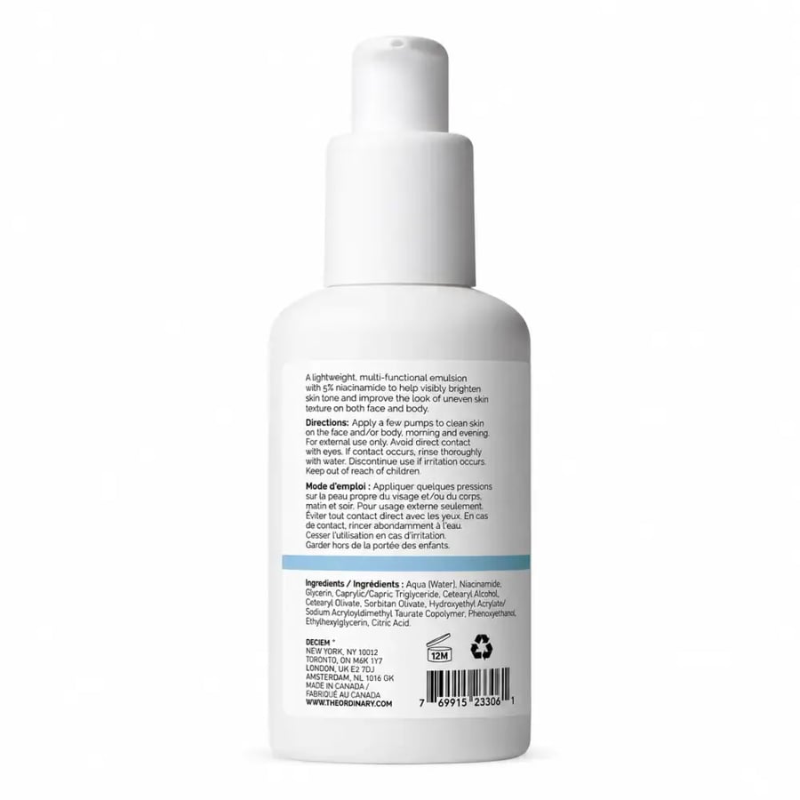 The Ordinary Niacinamide 5% Face & Body Emulsion 100ml