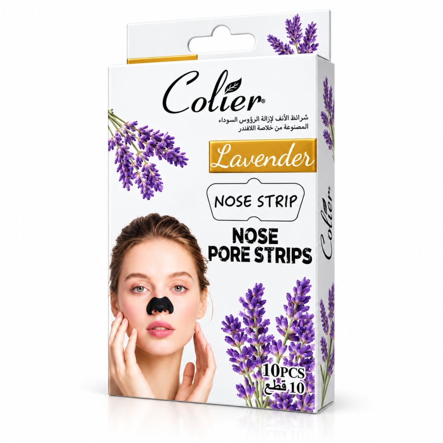 شرائط تنظيف مسام الأنف بخلاصة اللافندر من كولير – 10 قطع